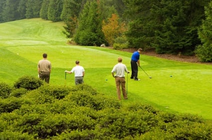 people playing golf