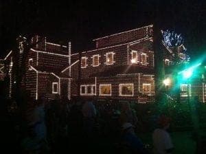 Christmas lights at Dollywood