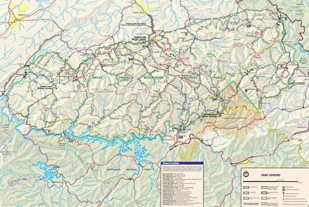 tennessee mountains map