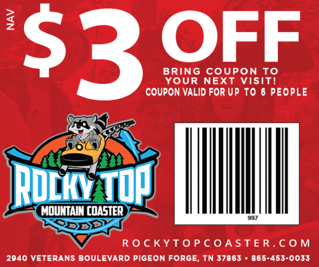 Rocky Top Mountain Coaster coupon