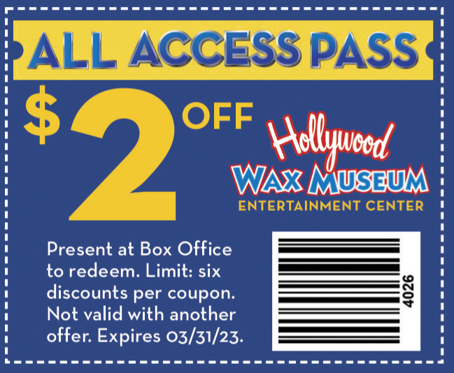 Hollywood Wax Museum coupon
